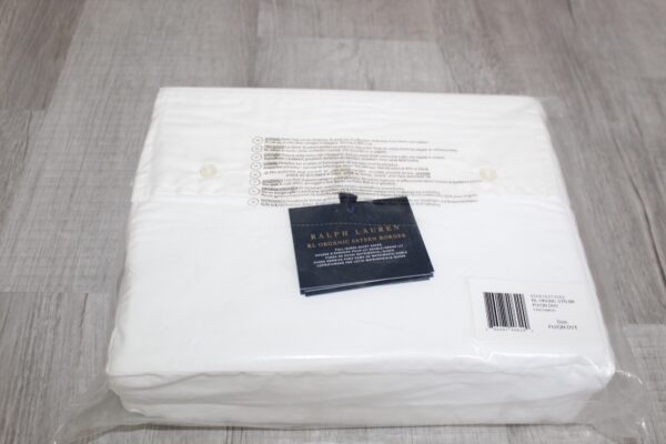 Ralph Lauren Organic Sateen Border Full/Queen Duvet Cover  Parchment - Image 6