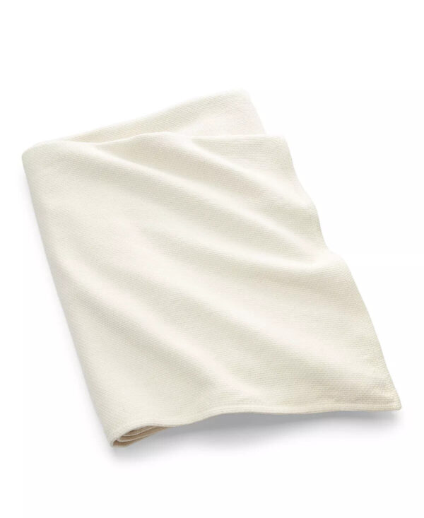 LAUREN RALPH LAUREN King Classic Weave Blanket  Cream