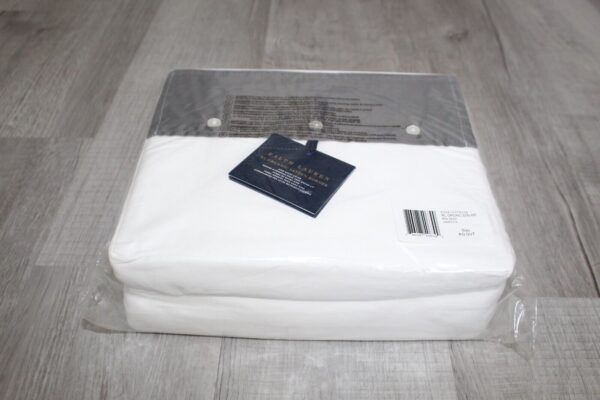 Ralph Lauren RL Organic Sateen Border King Duvet Cover  True Graphite - Image 6