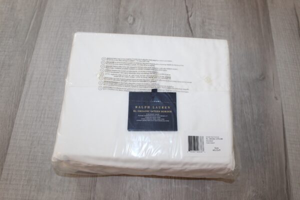 Ralph Lauren Organic Sateen Border King Duvet Cover  Parchment - Image 9