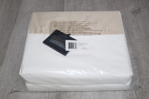 Ralph Lauren RL Organic Sateen Border Full/Queen Duvet Cover  Coastal Sand - Image 7