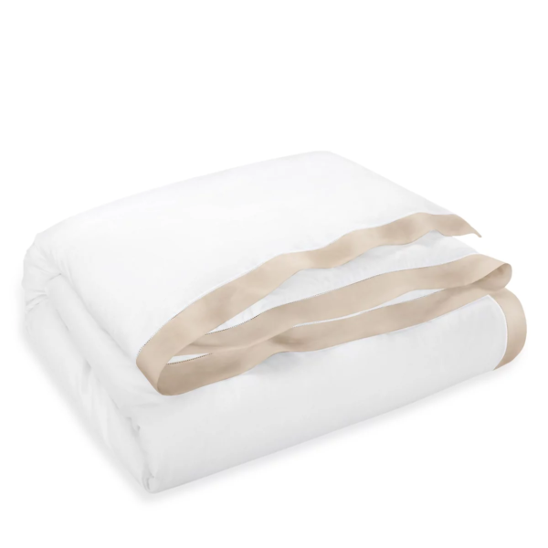 Ralph Lauren RL Organic Sateen Border King Duvet Cover  Coastal Sand - Image 2