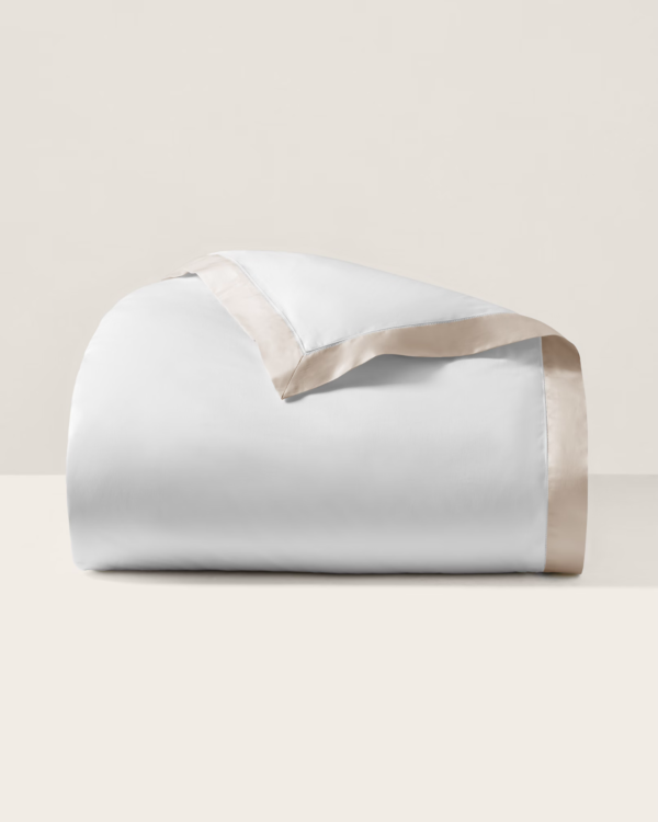 Ralph Lauren RL Organic Sateen Border King Duvet Cover  Coastal Sand - Image 5