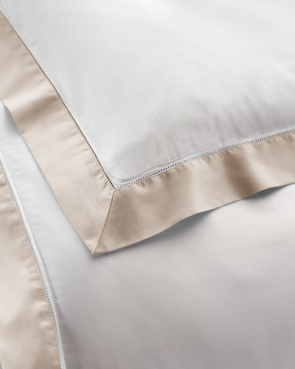 Ralph Lauren RL Organic Sateen Border King Duvet Cover  Coastal Sand - Image 6
