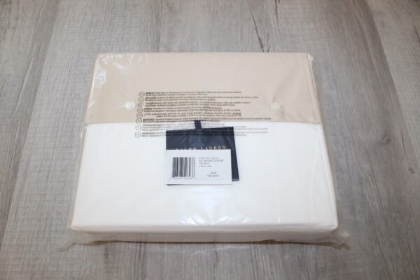 Ralph Lauren RL Organic Sateen Border Twin Duvet Cover Coastal Sand - Image 7
