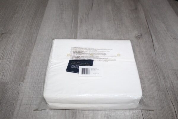 Ralph Lauren RL Organic Sateen Border Full/Queen Duvet Cover  Studio White - Image 9