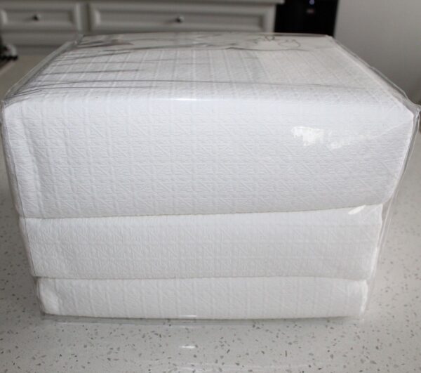 Sky Woven Lattice 100% Cotton 3.-pc FULL/QUEEN Duvet Cover Set  White - Image 5