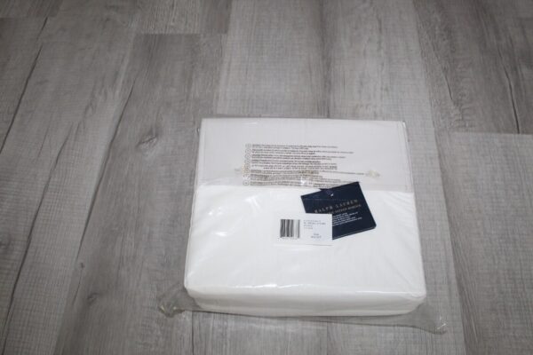 Ralph Lauren RL Organic Sateen Border King Duvet Cover Platinum - Image 8