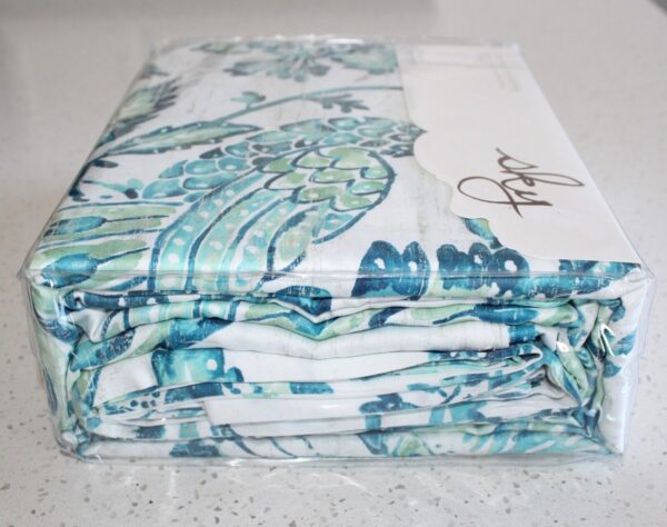 Sky Hailey 100% Cotton 3 Pc King Duvet Cover Set - Image 5