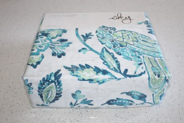 Sky Hailey 100% Cotton 3 Pc King Duvet Cover Set - Image 4