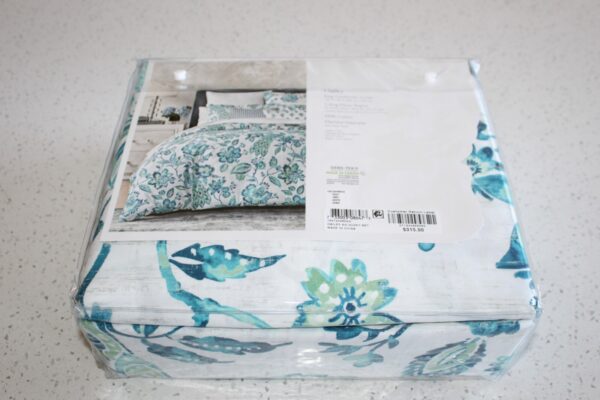 Sky Hailey 100% Cotton 3 Pc King Duvet Cover Set - Image 6