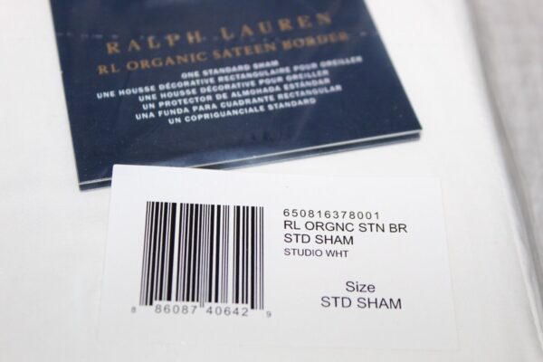 Ralph Lauren RL Organic Sateen Border Organic Cotton Sateen Border Sham - Image 6