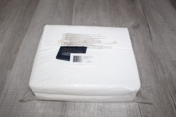 Ralph Lauren RL Organic Sateen Border Full/Queen Duvet Cover  Studio White - Image 7