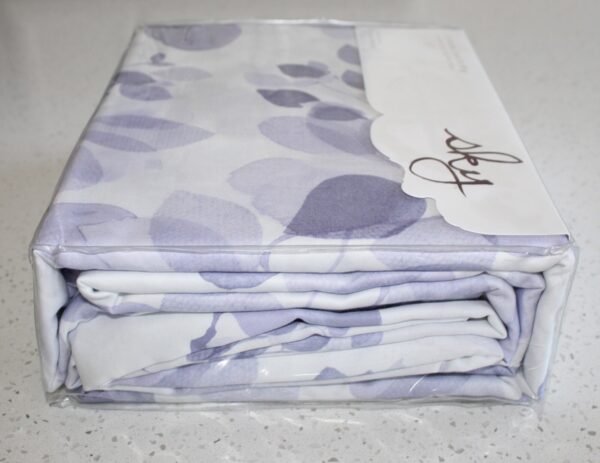 Sky Misty Eucalyptus 100% Cotton 3 Pc King Duvet Cover Set - Image 6