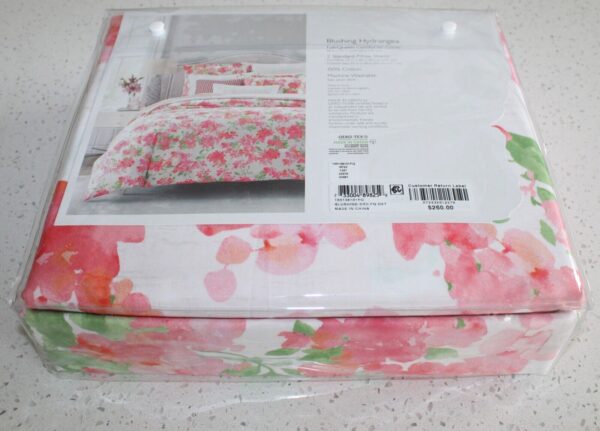 Sky Blushing Hydrangea Collection Full /Queen Duvet Cover & Shams Set - Image 6