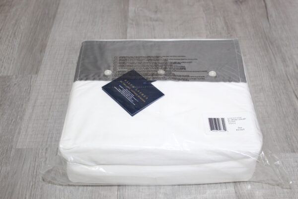 Ralph Lauren RL Organic Sateen Border King Duvet Cover  True Graphite - Image 9