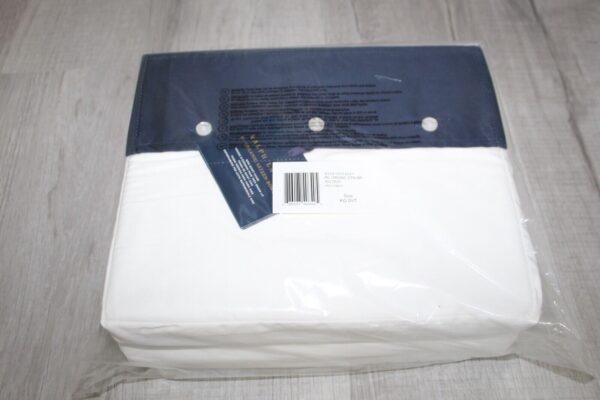 Ralph Lauren RL Organic Sateen Border King Duvet Cover  Polo Navy - Image 7