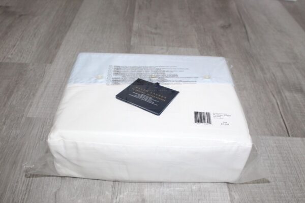 Ralph Lauren RL Organic Sateen Border King Duvet Cover  Blue Hyacinth - Image 6