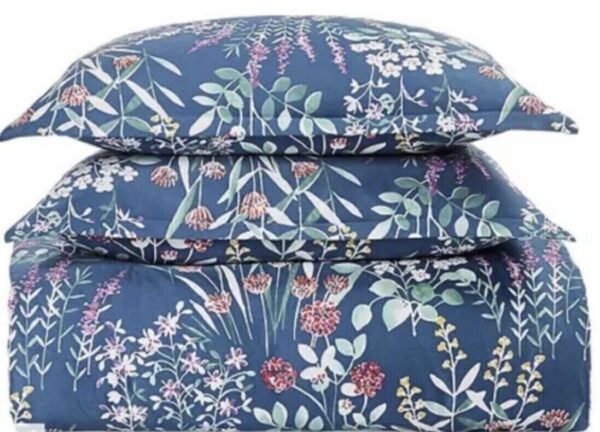 Sky Midnight Meadow 100% Cotton 3.- Pc King Duvet Cover Set - Image 3