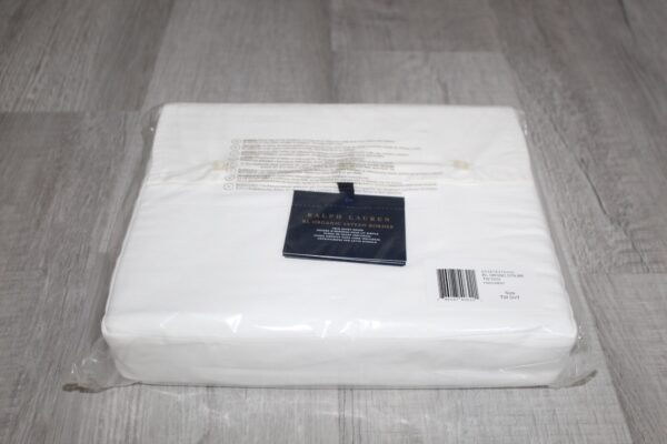 Ralph Lauren RL Organic Sateen Border Twin Duvet Cover  Parchment - Image 9