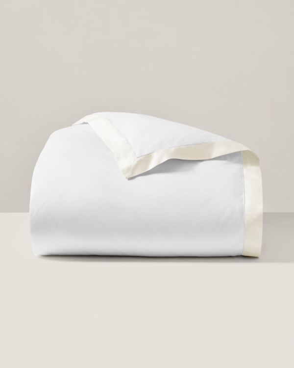 Ralph Lauren Organic Sateen Border King Duvet Cover  Parchment - Image 4