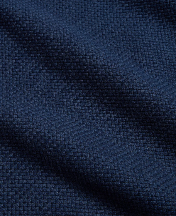 LAUREN RALPH LAUREN King Classic Weave Blanket  Navy - Image 3