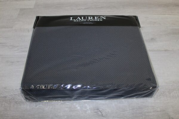 LAUREN RALPH LAUREN King Classic Weave Blanket  Navy - Image 4