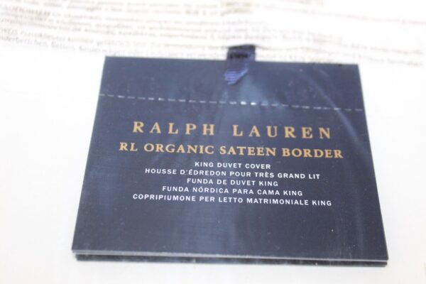 Ralph Lauren Organic Sateen Border King Duvet Cover  Parchment - Image 6