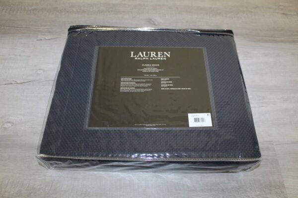 LAUREN RALPH LAUREN King Classic Weave Blanket  Navy - Image 8